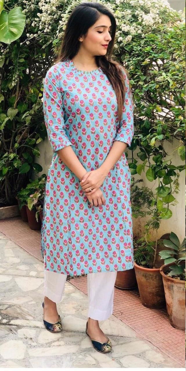 Rosey 12 Fancy Regular Wear Cotton Printed Designer Kurti With Bottom Collection